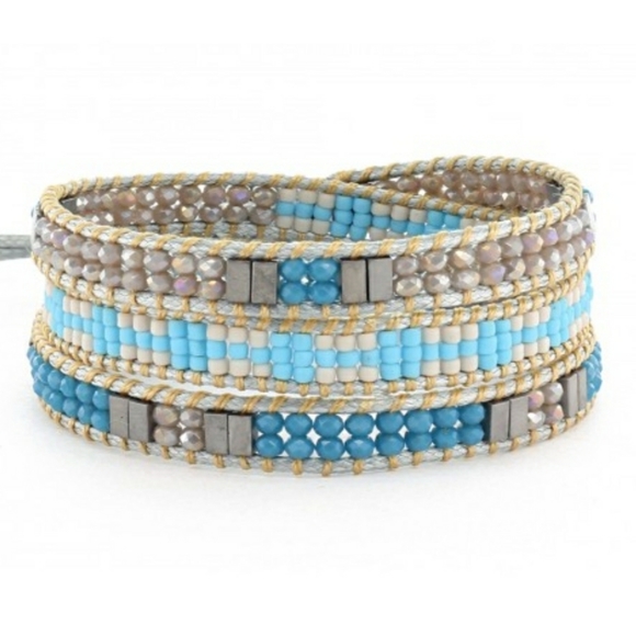 Katie Soleil Jewelry - Handmade NEW Katie Soleil 3 Wrap Bracelet Hairband